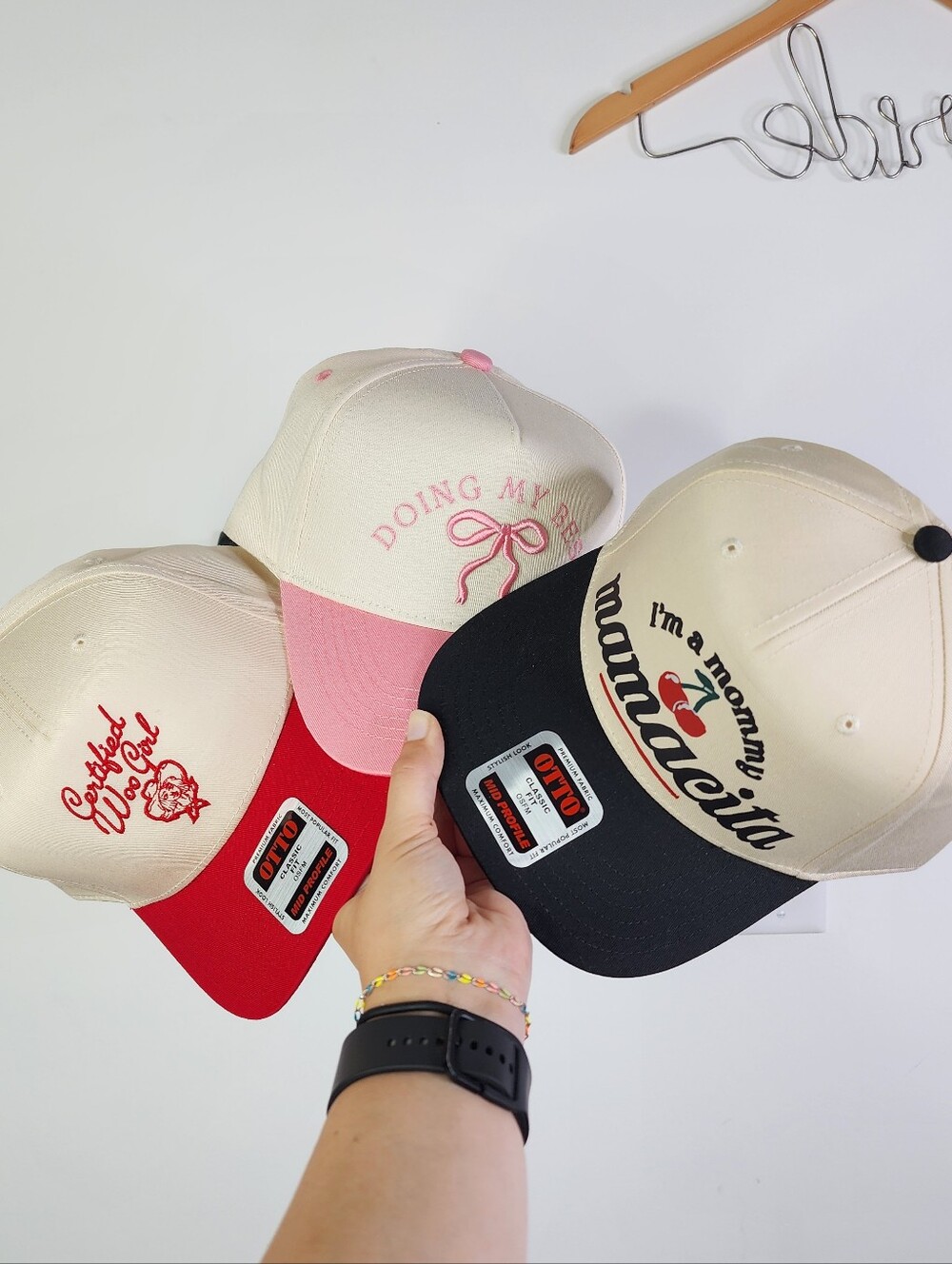 *SET OF 3* Trucker Hat Lot One Size Fits Most: WOO GIRL, DOING MY BEST, MAMACITA